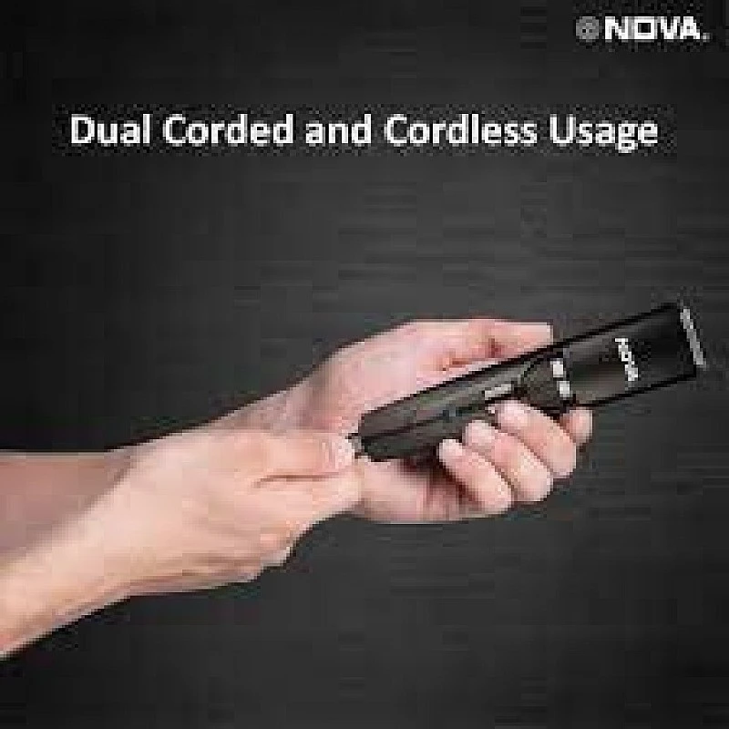 NOVA NHT 1052 USB Trimmer 90 min Runtime 40 Length Settings (Black) NOVA NHT 1052 USB Trimmer 90 min Runtime 40 Length Settings (Black)
