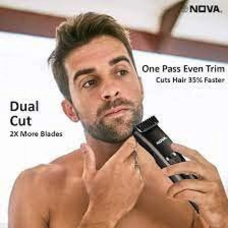 NOVA NHT 1052 USB Trimmer 90 min Runtime 40 Length Settings (Black) NOVA NHT 1052 USB Trimmer 90 min Runtime 40 Length Settings (Black)