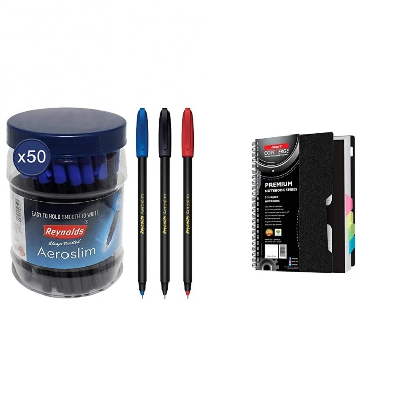 Reynolds Aeroslim Ball Pens | Blue, Ink | Jar of Ballpoint Pens | 50 Count Reynolds Aeroslim Ball Pens | Blue, Ink | Jar of Ballpoint Pens | 50 Count