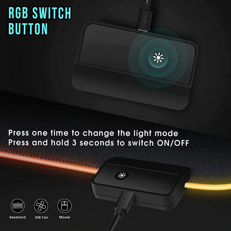 RiaTech RGB Gaming Mouse Pad, Large Extended Soft Led Mouse Pad with 14 Lighting Modes, Computer Keyboard Mousepads Mat (800mm x 300mm x 4mm, Black) RiaTech RGB Gaming Mouse Pad, Large Extended Soft Led Mouse Pad with 14 Lighting Modes, Computer Keyboard Mousepads Mat (800mm x 300mm x 4mm, Black)