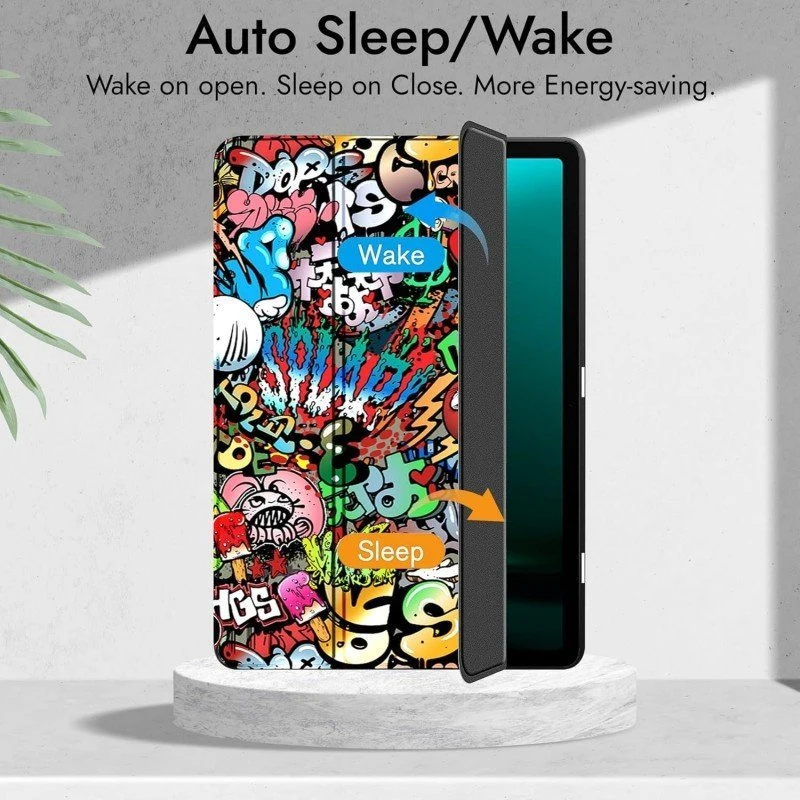 Robustrion Cover for Samsung Galaxy Tab S9 FE+ / Tab S10 Plus/Tab S9 Plus 12.4 inch Cover Case with [S Pen Holder] for Samsung Tab S9 FE Plus / S9+ / S10+ Tablet Cover [Auto Sleep/Wake] - Black