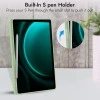 Robustrion Cover for Samsung Galaxy Tab S9 FE+ / Tab S10 Plus/Tab S9 Plus 12.4 inch Cover Case with [S Pen Holder] for Samsung Tab S9 FE Plus / S9+ / S10+ Tablet Cover [Auto Sleep/Wake] - Black