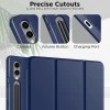 Robustrion Cover for Samsung Galaxy Tab S9 FE+ / Tab S10 Plus/Tab S9 Plus 12.4 inch Cover Case with [S Pen Holder] for Samsung Tab S9 FE Plus / S9+ / S10+ Tablet Cover [Auto Sleep/Wake] - Black