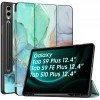 Robustrion Cover for Samsung Galaxy Tab S9 FE+ / Tab S10 Plus/Tab S9 Plus 12.4 inch Cover Case with [S Pen Holder] for Samsung Tab S9 FE Plus / S9+ / S10+ Tablet Cover [Auto Sleep/Wake] - Black