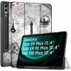 Robustrion Cover for Samsung Galaxy Tab S9 FE+ / Tab S10 Plus/Tab S9 Plus 12.4 inch Cover Case with [S Pen Holder] for Samsung Tab S9 FE Plus / S9+ / S10+ Tablet Cover [Auto Sleep/Wake] - Black