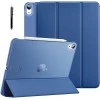 Robustrion Cover for iPad Air 5th Generation Cover / 4th Generation Smart Flip Case with Translucent Back - Black