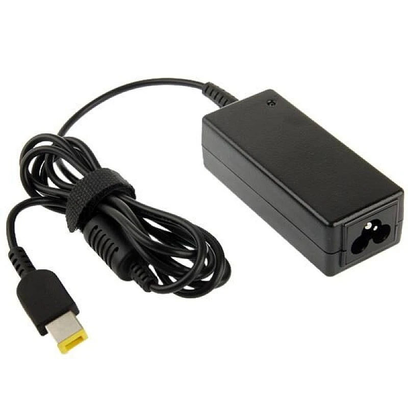 Lenovo Compatible 65W USB Slim Tip Rectangular pin Laptop Adapter/Charger with Power Cord for Select Models of Lenovo Laptops- With Power Cable Lenovo Compatible 65W USB Slim Tip Rectangular pin Laptop Adapter/Charger with Power Cord for Select Models of Lenovo Laptops- With Power Cable