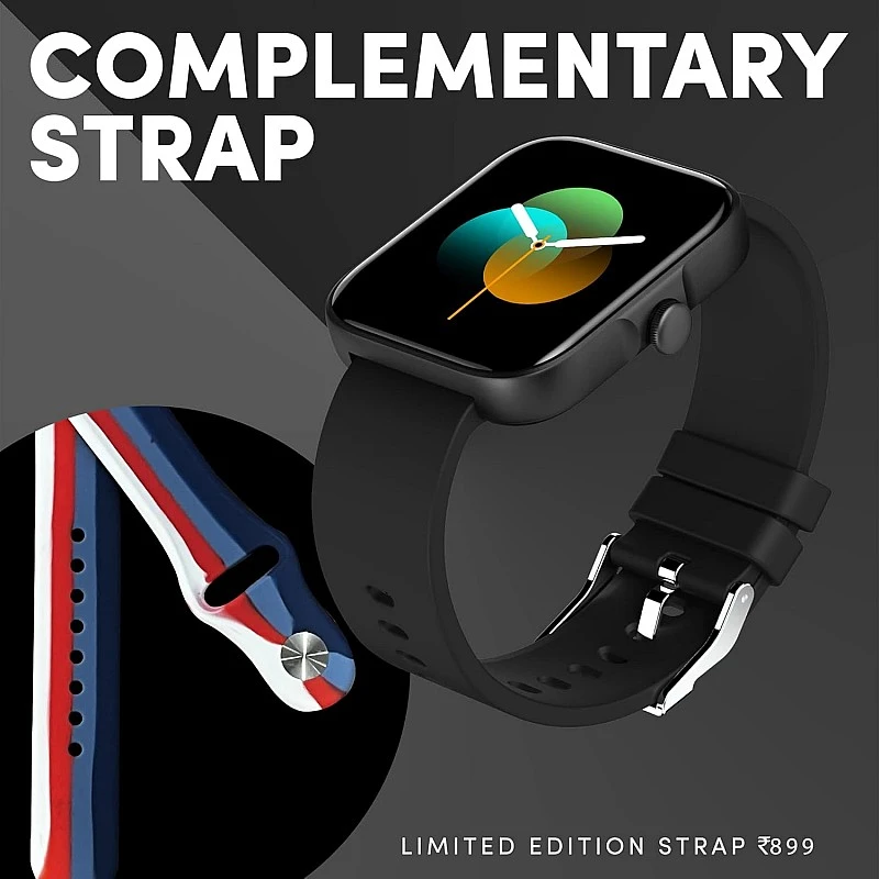 SENS NUTON 1 with 1.7 IPS Display, Orbiter, 5ATM & 150+ Watch Faces & Free Additional Strap (Matte Black) SENS NUTON 1 with 1.7 IPS Display, Orbiter, 5ATM & 150+ Watch Faces & Free Additional Strap (Matte Black)