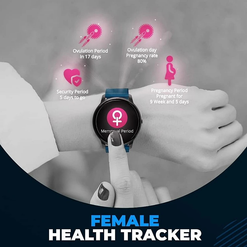 SYSKA SW200 Smart Watch 100+ Cloud & Customizable Watch Faces | Smart Notifications for Calls, SMS, Whatsapp|Battery Runtime-Upto 10 Days (Spectra Blue) SYSKA SW200 Smart Watch 100+ Cloud & Customizable Watch Faces | Smart Notifications for Calls, SMS, Whatsapp|Battery Runtime-Upto 10 Days (Spectra Blue)
