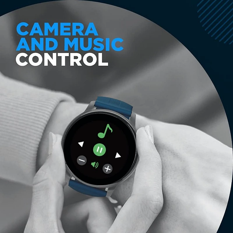 SYSKA SW200 Smart Watch 100+ Cloud & Customizable Watch Faces | Smart Notifications for Calls, SMS, Whatsapp|Battery Runtime-Upto 10 Days (Spectra Blue) SYSKA SW200 Smart Watch 100+ Cloud & Customizable Watch Faces | Smart Notifications for Calls, SMS, Whatsapp|Battery Runtime-Upto 10 Days (Spectra Blue)