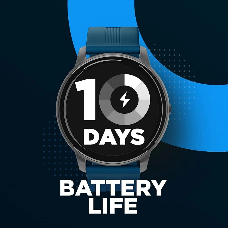 SYSKA SW200 Smart Watch 100+ Cloud & Customizable Watch Faces | Smart Notifications for Calls, SMS, Whatsapp|Battery Runtime-Upto 10 Days (Spectra Blue) SYSKA SW200 Smart Watch 100+ Cloud & Customizable Watch Faces | Smart Notifications for Calls, SMS, Whatsapp|Battery Runtime-Upto 10 Days (Spectra Blue)