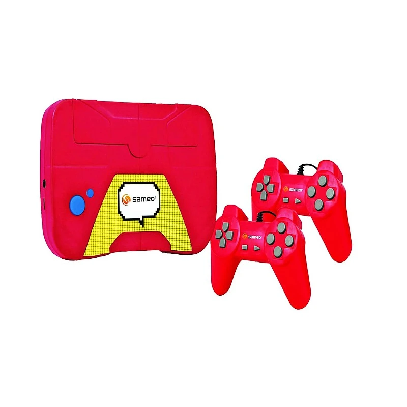 Sameo Little Master 8 Bit Gaming Console for TV | 2 USB Joysticks | Exciting 999999 in 1 Built-in Games | Ideal for Adults, Kids, Boys, Girls | 6 Months Warranty - (Red) Sameo Little Master 8 Bit Gaming Console for TV | 2 USB Joysticks | Exciting 999999 in 1 Built-in Games | Ideal for Adults, Kids, Boys, Girls | 6 Months Warranty - (Red)
