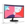 Samsung 27-Inch(68.5Cm) FHD, 1800R Curved 1,920 X 1,080 LCD Monitor, 75Hz, VA Panel, Slim Design, AMD Freesync, Flicker Free, HDMI, Audio Port (LS27C360EAWXXL, Black) Samsung 27-Inch(68.5Cm) FHD, 1800R Curved 1,920 X 1,080 LCD Monitor, 75Hz, VA Panel, Slim Design, AMD Freesync, Flicker Free, HDMI, Audio Port (LS27C360EAWXXL, Black)