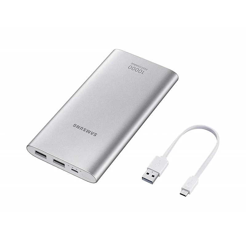 Samsung EB-P1100BSNGIN 10000mAH Lithium Ion Power Bank (Silver) Samsung EB-P1100BSNGIN 10000mAH Lithium Ion Power Bank (Silver)