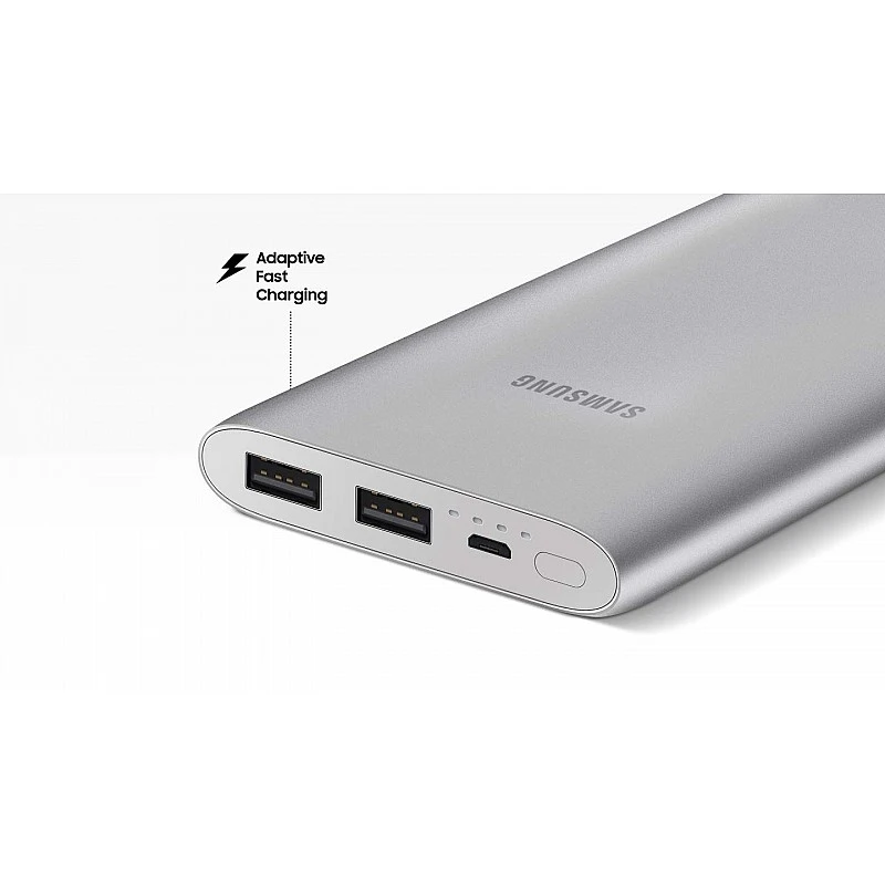 Samsung EB-P1100BSNGIN 10000mAH Lithium Ion Power Bank (Silver) Samsung EB-P1100BSNGIN 10000mAH Lithium Ion Power Bank (Silver)