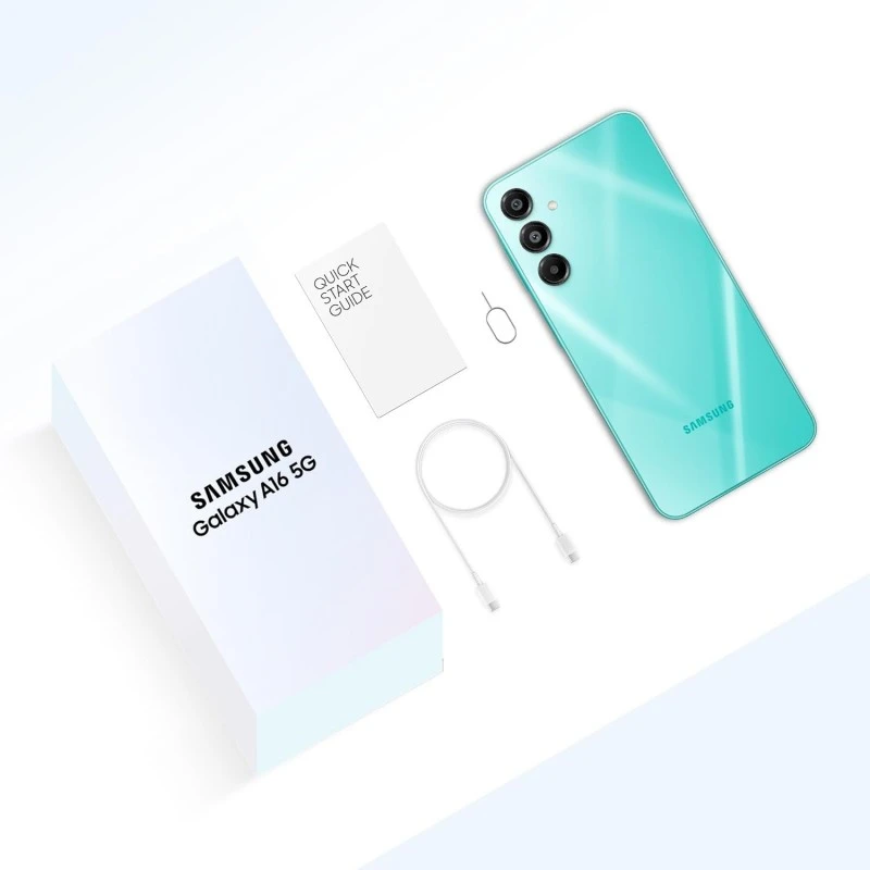 Samsung Galaxy A16 5G (Blue Black, 8GB RAM, 128GB Storage) | Super AMOLED | 50MP Triple Camera with Ultra Wide Lens | 6 OS & 6 Years Security Updates | IP54 | Tap & Pay | 5000mAh Samsung Galaxy A16 5G (Blue Black, 8GB RAM, 128GB Storage) | Super AMOLED | 50MP Triple Camera with Ultra Wide Lens | 6 OS & 6 Years Security Updates | IP54 | Tap & Pay | 5000mAh