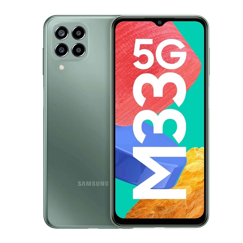 Samsung Galaxy M33 5G (Mystique Green, 6GB, 128GB Storage) | 6000mAh Battery | Upto 12GB RAM with RAM Plus | Without Charger {open box} Samsung Galaxy M33 5G (Mystique Green, 6GB, 128GB Storage) | 6000mAh Battery | Upto 12GB RAM with RAM Plus | Without Charger {open box}