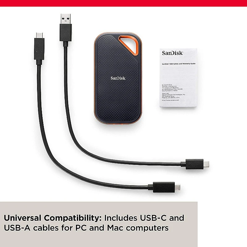 SanDisk 2TB Extreme Pro Portable SSD 2000MB/s R/W Upto 2 Meter Drop Protection with IP55 Water and dust Resistance ssd SanDisk 2TB Extreme Pro Portable SSD 2000MB/s R/W Upto 2 Meter Drop Protection with IP55 Water and dust Resistance ssd