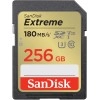 SanDisk Extreme SD UHS I 256GB Card for 4K Video for DSLR and Mirrorless Cameras 180MB/s Read & 130MB/s Write