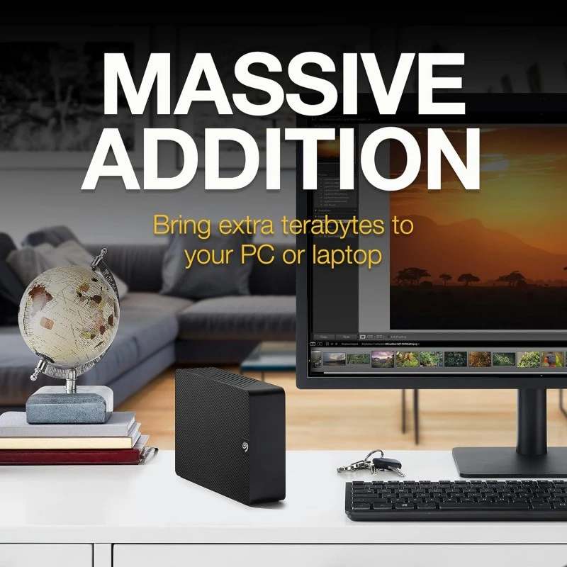 Seagate Expansion 4TB Desktop External HDD - USB 3.0 for Windows and Mac with 3 yr Data Recovery Services, Portable Hard Drive (STKP4000400) Seagate Expansion 4TB Desktop External HDD - USB 3.0 for Windows and Mac with 3 yr Data Recovery Services, Portable Hard Drive (STKP4000400)