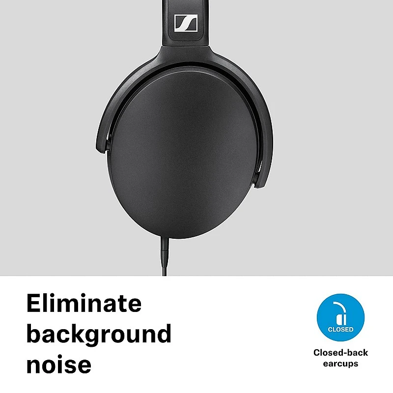 Sennheiser HD 400s Wired Over The Ear Headphone with Mic Black Sennheiser HD 400s Wired Over The Ear Headphone with Mic Black