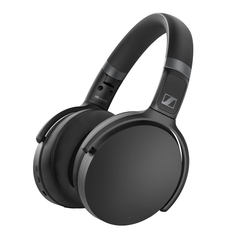 Sennheiser HD 450BT Wireless Headphones, German Design, ANC, Alexa Built-in, 30H Battery, Comfortable & Lightweight Over-Ear Design, Built-in Mic for Clear Calls, Fast Charging, 2Y Warranty, Black