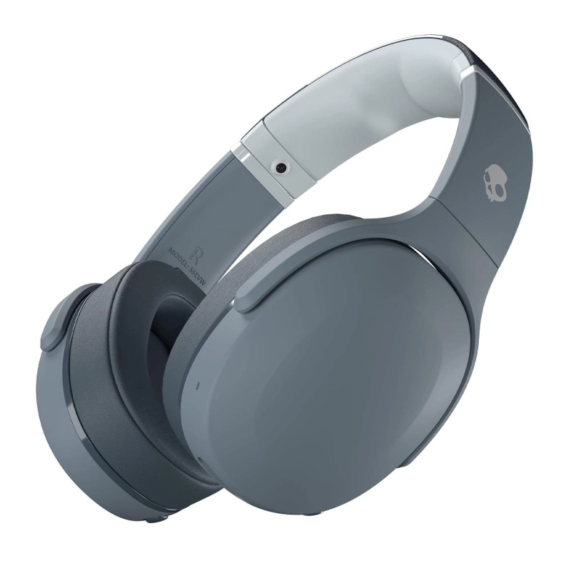 Skullcandy Crusher Evo Wireless Over_Ear Bluetooth Headphones with Microphone, for iPhone and Android, 40 Hour Battery Life, Extra Bass Tech - Bonus Line USB-C Cable -Black