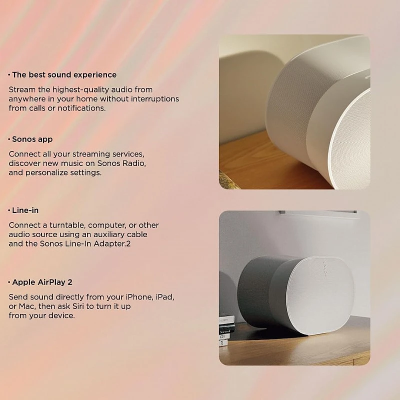 Sonos Era 300 Wireless Speaker - The Spatial Audio Speaker with Dolby Atmos, White Sonos Era 300 Wireless Speaker - The Spatial Audio Speaker with Dolby Atmos, White