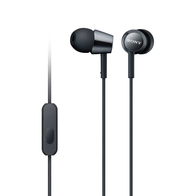 Sony MDR-EX150AP Wired In Ear Headphone with Mic Black