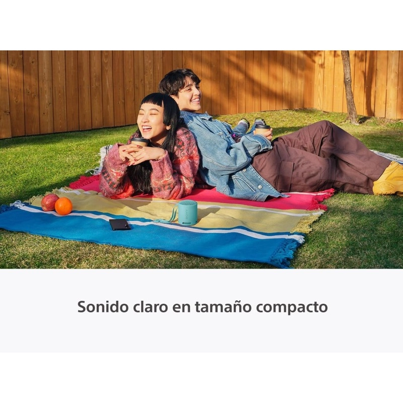 Sony SRS-XB100 Wireless Bluetooth Portable Lightweight Super-Compact Travel Speaker, Extra-Durable IP67 Waterproof & Dustproof, 16 Hrs Batt, Versatile Strap, Extra Bass & Hands-Free Calling-Blue