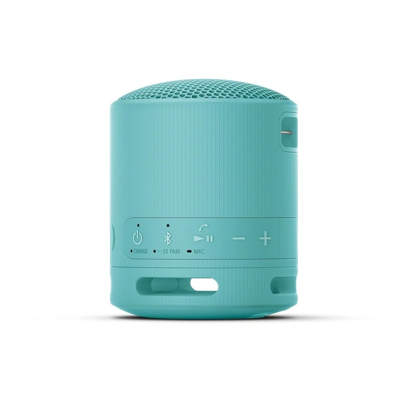 Sony SRS-XB100 Wireless Bluetooth Portable Lightweight Super-Compact Travel Speaker, Extra-Durable IP67 Waterproof & Dustproof, 16 Hrs Batt, Versatile Strap, Extra Bass & Hands-Free Calling-Blue