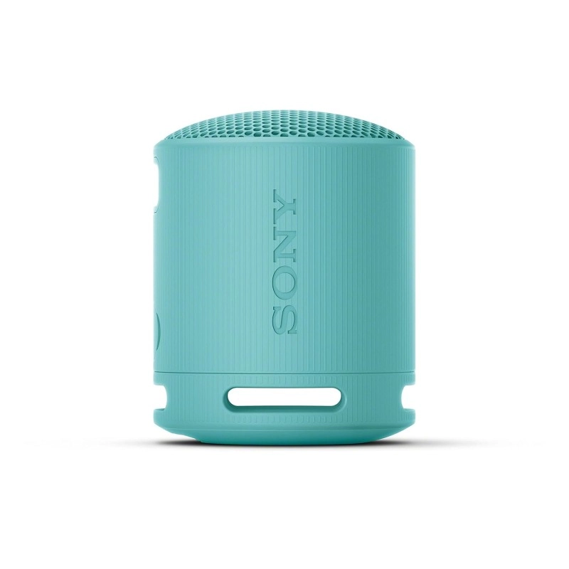 Sony SRS-XB100 Wireless Bluetooth Portable Lightweight Super-Compact Travel Speaker, Extra-Durable IP67 Waterproof & Dustproof, 16 Hrs Batt, Versatile Strap, Extra Bass & Hands-Free Calling-Blue