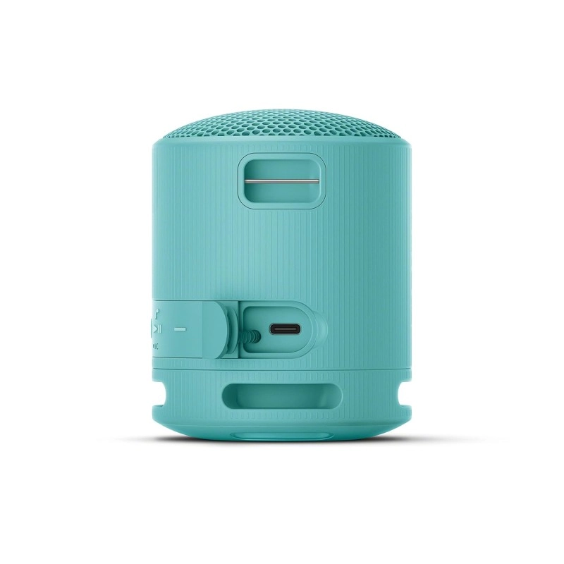 Sony SRS-XB100 Wireless Bluetooth Portable Lightweight Super-Compact Travel Speaker, Extra-Durable IP67 Waterproof & Dustproof, 16 Hrs Batt, Versatile Strap, Extra Bass & Hands-Free Calling-Blue