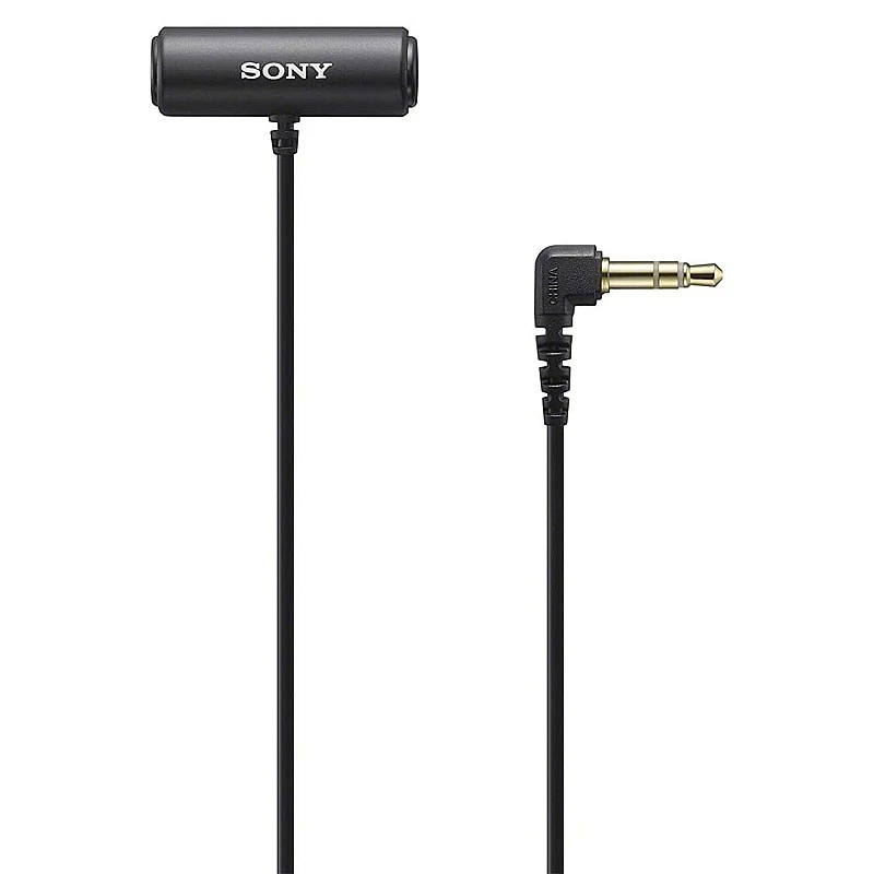 Sony Stereo Lavalier Microphone ECM-LV1 (Compact, Flexible, Vlogging, Content Creation, Audio) - Black Sony Stereo Lavalier Microphone ECM-LV1 (Compact, Flexible, Vlogging, Content Creation, Audio) - Black
