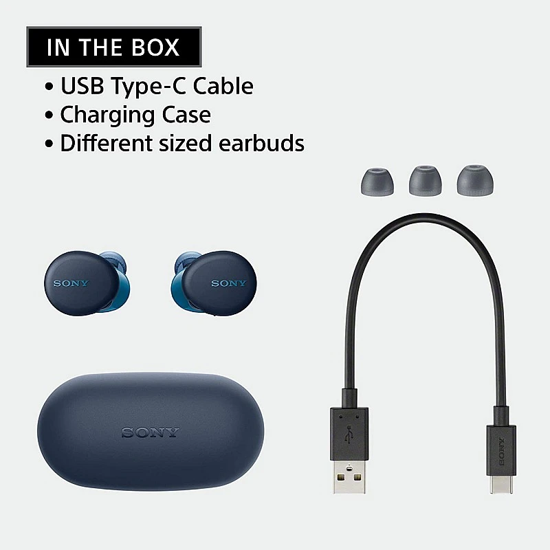 Sony WF-XB700 Truly Wireless Extra Bass Bluetooth Earbuds with 18 Hours Battery Life, True Wireless Earbuds with Mic Sony WF-XB700 Truly Wireless Extra Bass Bluetooth Earbuds with 18 Hours Battery Life, True Wireless Earbuds with Mic