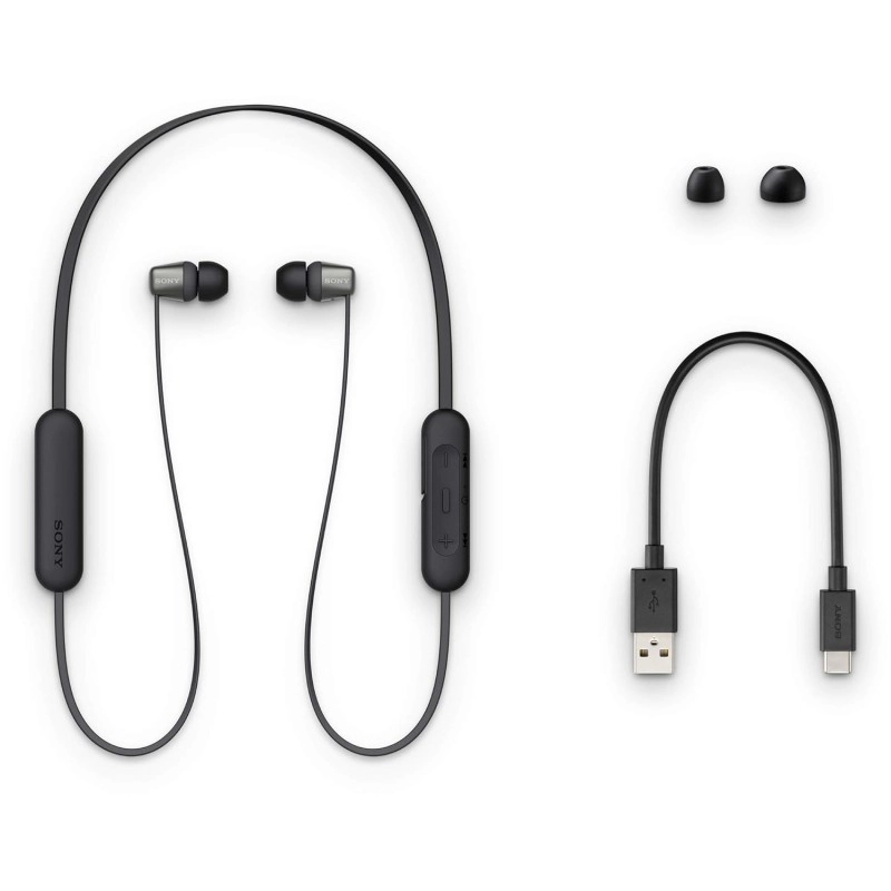 Sony WI-C310 Wireless Headphones with 15 Hrs Battery Life, Quick Charge, Magnetic Earbuds for Tangle Free Carrying, BT ver 5.0