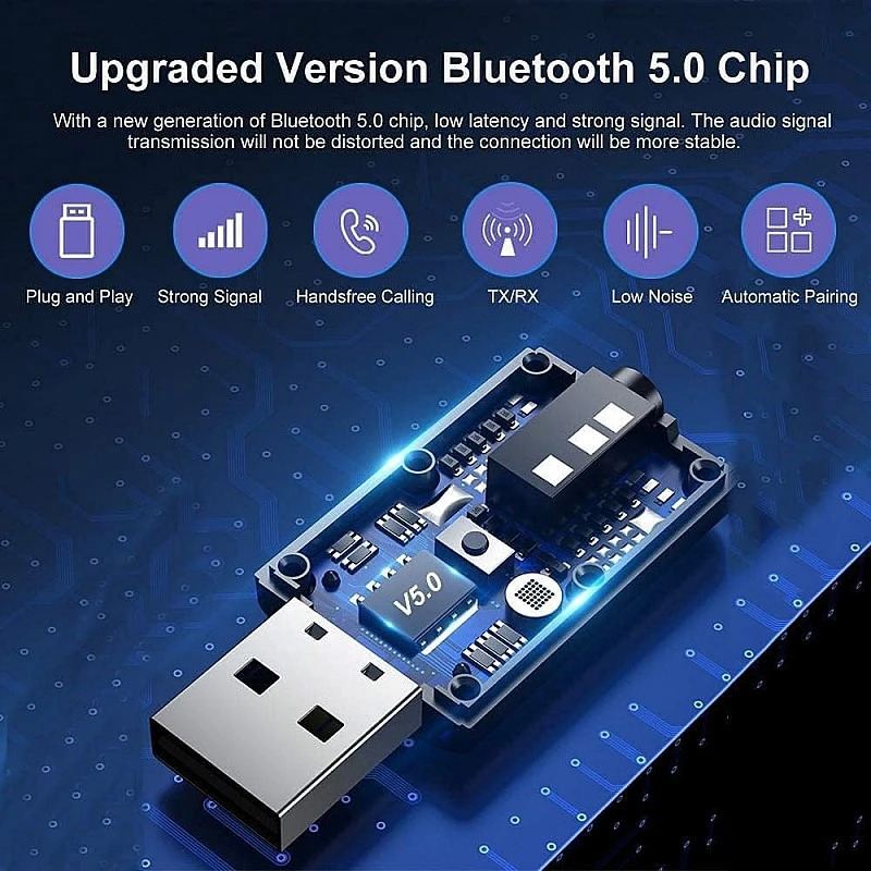 Sounce Bluetooth Car Adapter, Mini Bluetooth 5.0 Transmitter Receiver Wireless 3.5mm Aux Jack Adapter Hands-Free Car Kit Built-in Mic for Car Aux, Home, Headphones, PC,TV and More Sounce Bluetooth Car Adapter, Mini Bluetooth 5.0 Transmitter Receiver Wireless 3.5mm Aux Jack Adapter Hands-Free Car Kit Built-in Mic for Car Aux, Home, Headphones, PC,TV and More