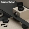 Sounce Silicone Case Cover for Noise Buds N1, Portable Non-Slip Grip & Scratch-Resistant Protector with Carabiner Clip Full Protection Water Resistant, Shockproof Cover - Black Sounce Silicone Case Cover for Noise Buds N1, Portable Non-Slip Grip & Scratch-Resistant Protector with Carabiner Clip Full Protection Water Resistant, Shockproof Cover - Black