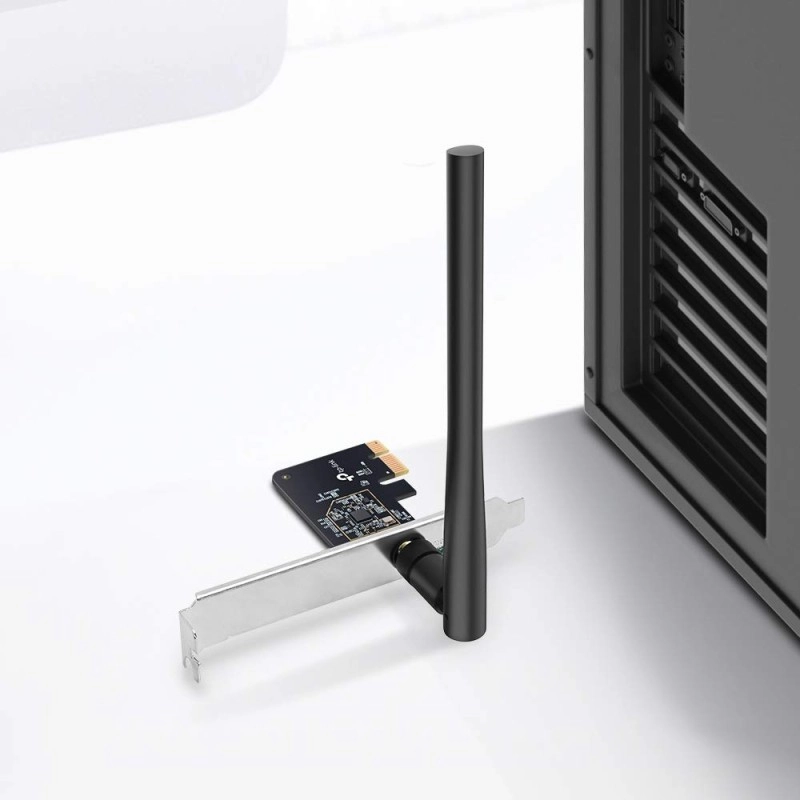 TP-Link Ac1300 Wi-Fi WiFi Pcie Card(Archer T6E)-2.4G/5G Dual Band Wireless Pci Express Adapter, Low Profile, Long Range, Heat Sink Technology, Supports Windows 10/8.1/8/7/Xp,Black