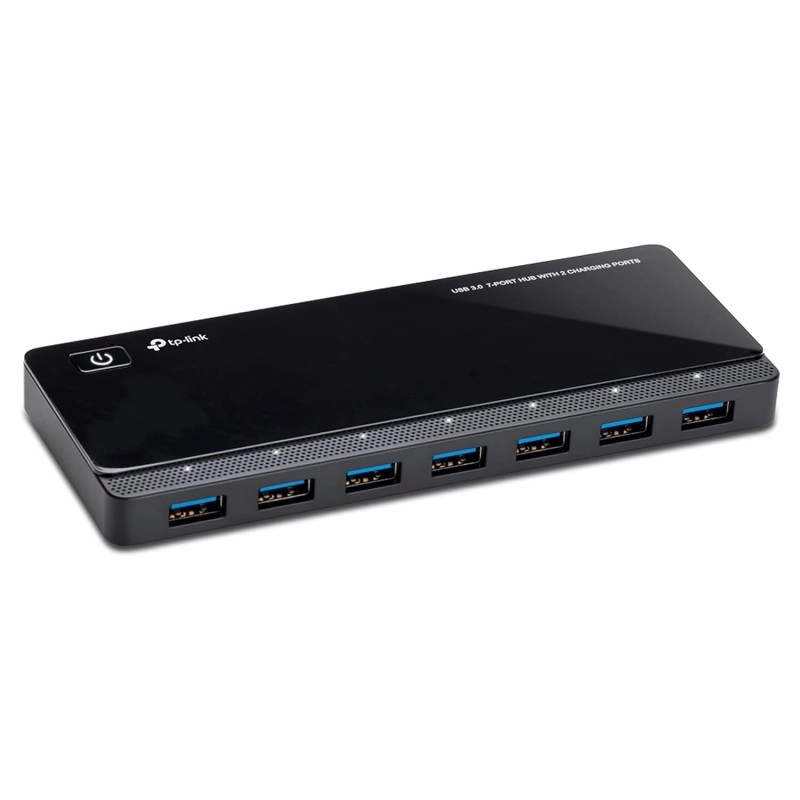 TP-Link Powered USB Hub with 7 Data Smart Charging USB 3.0 Ports, Compatible with Windows, Mac OS X and Linux Systems, 5V/1.5A Power Output (UH700)