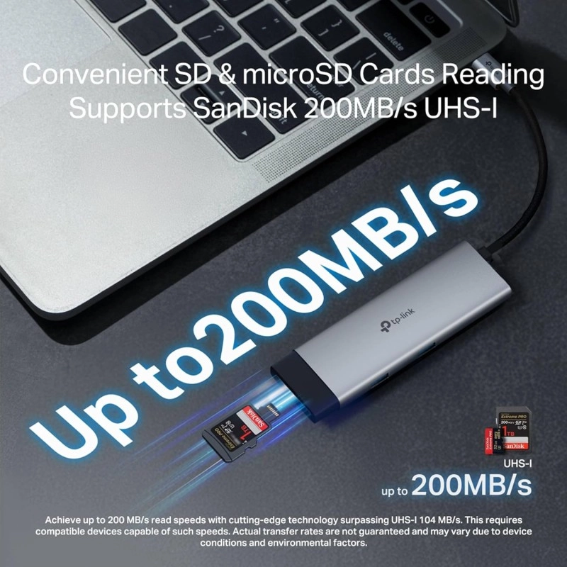 TP-Link Powered USB Hub with 7 Data Smart Charging USB 3.0 Ports, Compatible with Windows, Mac OS X and Linux Systems, 5V/1.5A Power Output (UH700)