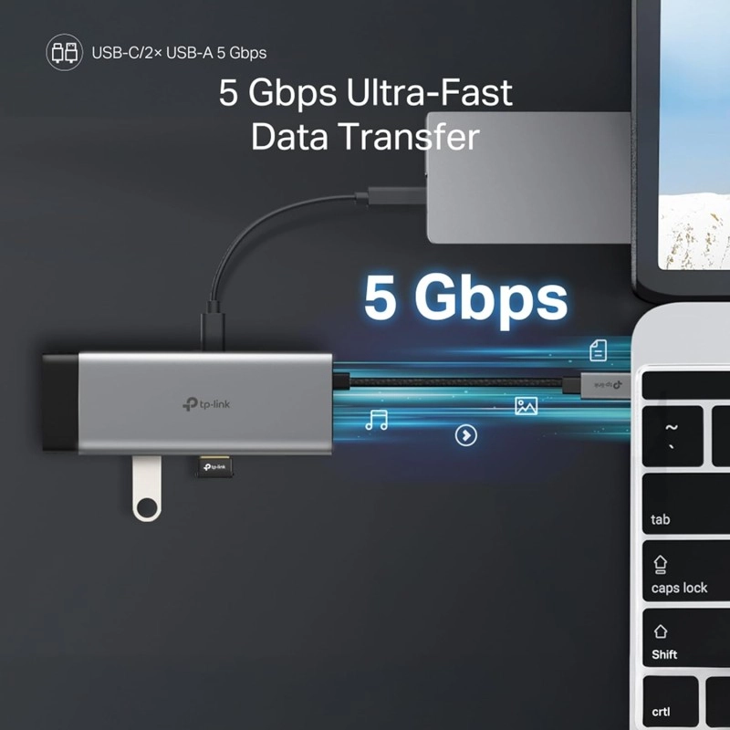 TP-Link Powered USB Hub with 7 Data Smart Charging USB 3.0 Ports, Compatible with Windows, Mac OS X and Linux Systems, 5V/1.5A Power Output (UH700)