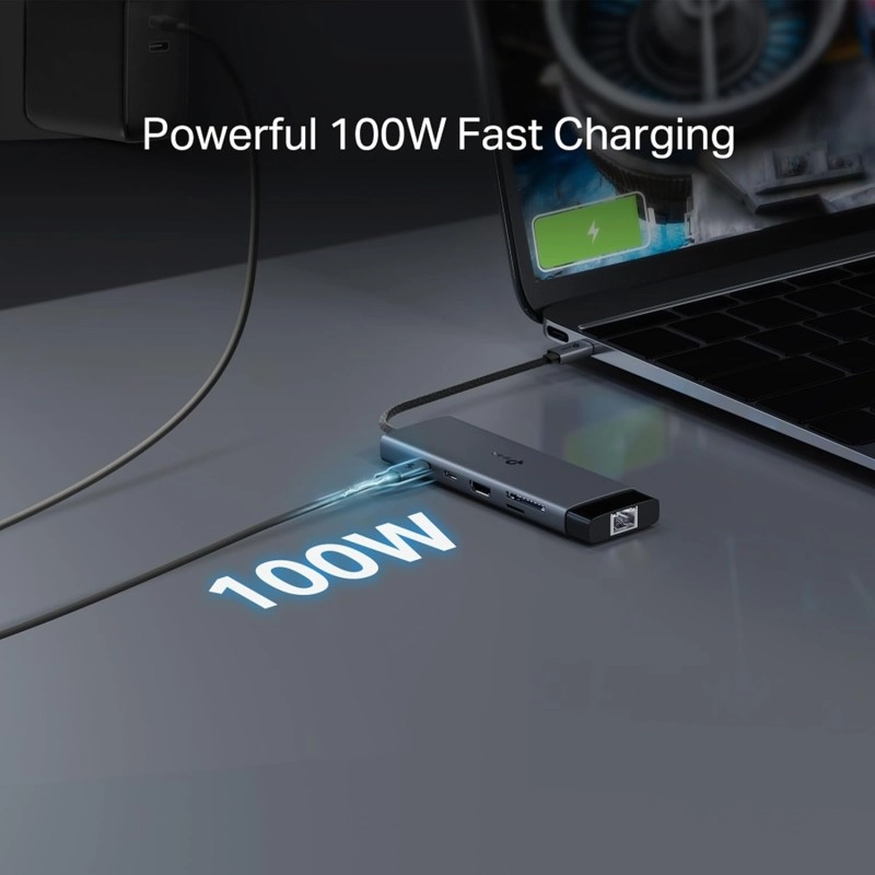 TP-Link Powered USB Hub with 7 Data Smart Charging USB 3.0 Ports, Compatible with Windows, Mac OS X and Linux Systems, 5V/1.5A Power Output (UH700)
