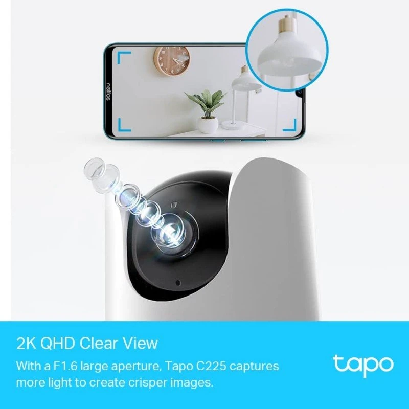 Tapo TP-Link C200 360° 2MP 1080p Full HD Pan/Tilt Home Security Wi-Fi Smart Camera| Alexa Enabled| 2-Way Audio| Night Vision| Motion Detection| Sound and Light Alarm| Indoor CCTV White- Tapo TP-Link C200 360° 2MP 1080p Full HD Pan/Tilt Home Security Wi-Fi Smart Camera| Alexa Enabled| 2-Way Audio| Night Vision| Motion Detection| Sound and Light Alarm| Indoor CCTV White-