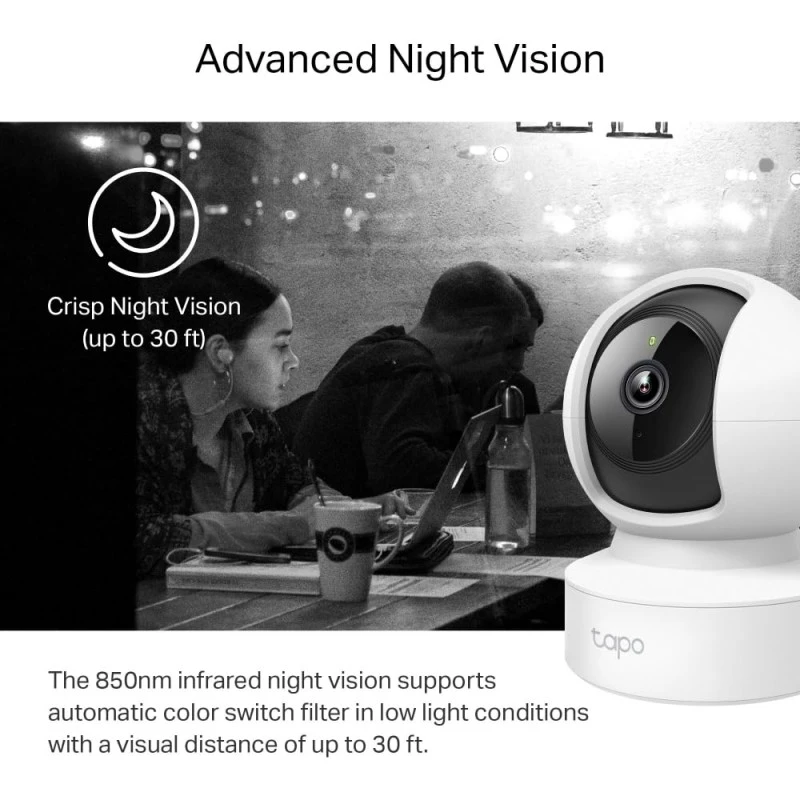 Tapo TP-Link C210P2 360° 3MP 2K 2304 Full HD 1296P Video Pan/Tilt Smart Wi-Fi Security Camera | Alexa Enabled | 2-Way Audio| Night Vision| Motion Detection | Indoor CCTV | Pack of 2,White Tapo TP-Link C210P2 360° 3MP 2K 2304 Full HD 1296P Video Pan/Tilt Smart Wi-Fi Security Camera | Alexa Enabled | 2-Way Audio| Night Vision| Motion Detection | Indoor CCTV | Pack of 2,White