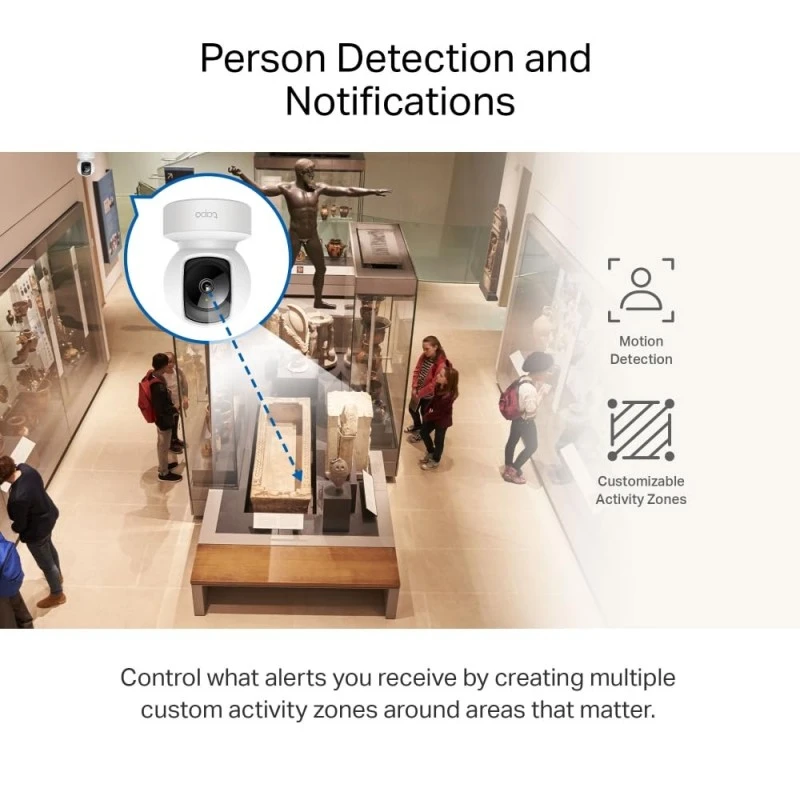 Tapo TP-Link C210P2 360° 3MP 2K 2304 Full HD 1296P Video Pan/Tilt Smart Wi-Fi Security Camera | Alexa Enabled | 2-Way Audio| Night Vision| Motion Detection | Indoor CCTV | Pack of 2,White Tapo TP-Link C210P2 360° 3MP 2K 2304 Full HD 1296P Video Pan/Tilt Smart Wi-Fi Security Camera | Alexa Enabled | 2-Way Audio| Night Vision| Motion Detection | Indoor CCTV | Pack of 2,White