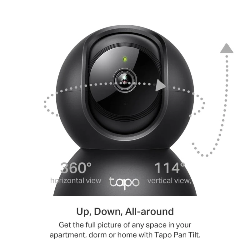Tapo TP-Link C210P2 360° 3MP 2K 2304 Full HD 1296P Video Pan/Tilt Smart Wi-Fi Security Camera | Alexa Enabled | 2-Way Audio| Night Vision| Motion Detection | Indoor CCTV | Pack of 2,White Tapo TP-Link C210P2 360° 3MP 2K 2304 Full HD 1296P Video Pan/Tilt Smart Wi-Fi Security Camera | Alexa Enabled | 2-Way Audio| Night Vision| Motion Detection | Indoor CCTV | Pack of 2,White