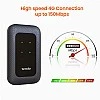 Tenda 4G180 3G/4G LTE Advanced 150Mbps Pocket Mobile Wi-Fi Hotspot Device Black Single Band 150 megabits per Second Black Tenda 4G180 3G/4G LTE Advanced 150Mbps Pocket Mobile Wi-Fi Hotspot Device Black Single Band 150 megabits per Second Black