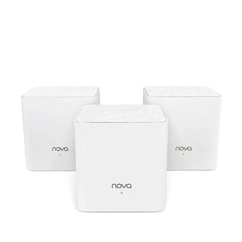 Tenda Nova MW3 Whole Home Wi-Fi Mesh Router System with Coverage Plug and Play White -Pack of 3
