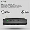 Tizum 4G Fast LTE Wireless USB Single Band Dongle Stick with All SIM Network Support Black Tizum 4G Fast LTE Wireless USB Single Band Dongle Stick with All SIM Network Support Black
